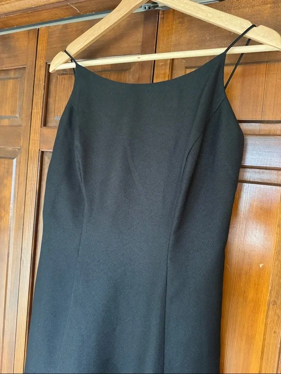 Y2K LBD Black Formal Dress - Vintage Womens 10 - Picture 4 of 11